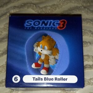 McDonalds Sonic the Hedgehog Tails Blue Roller Happy Meal Toy
